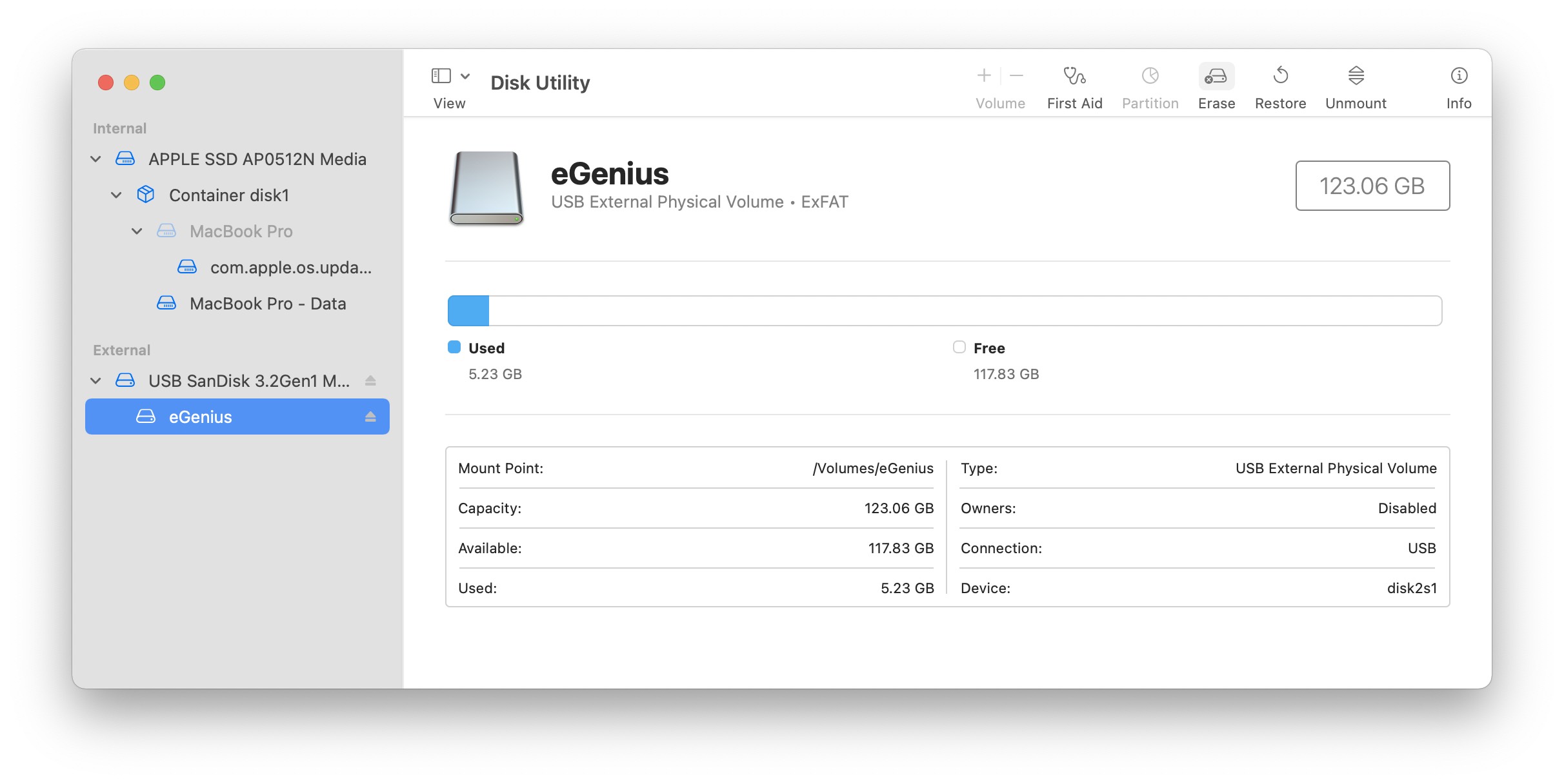 Mac OS Disk Utility