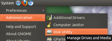 Open Disk Utility