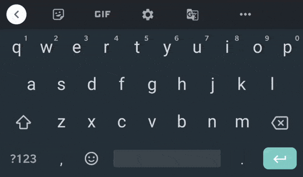 Open GBoard Settings