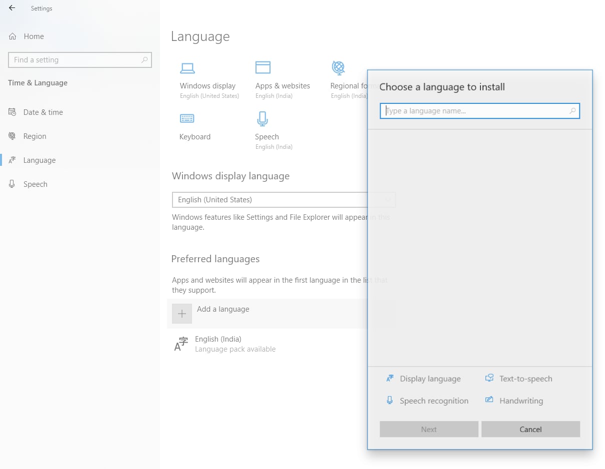 Add a Lanugage - Hindi