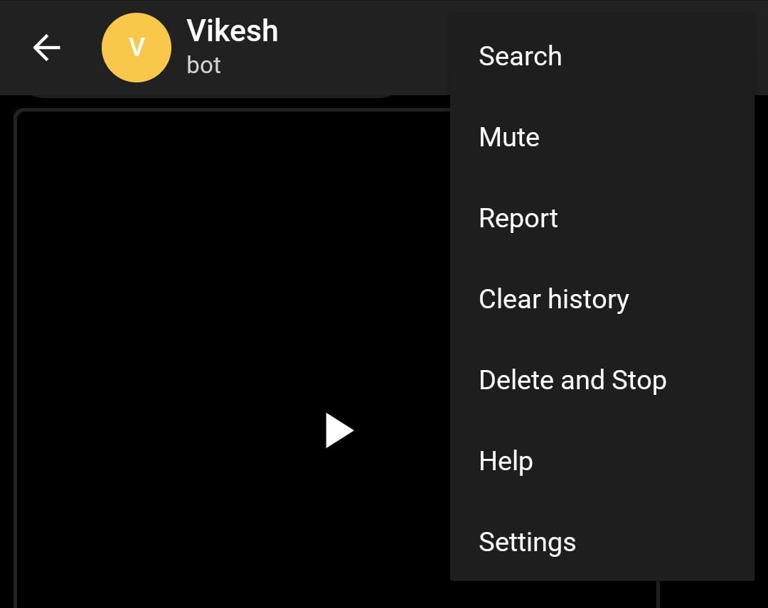 Help and Settings in Menu